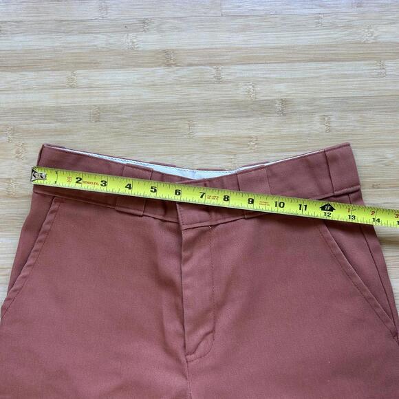 Dickies Women’s Straight Leg Pants 0 Pink Coral Y2K Urban Outfitters Style - Picture 7 of 8